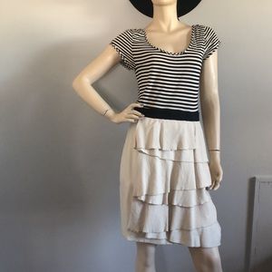 BCBGMaxazria Top Beautiful Strips Dress.Size10